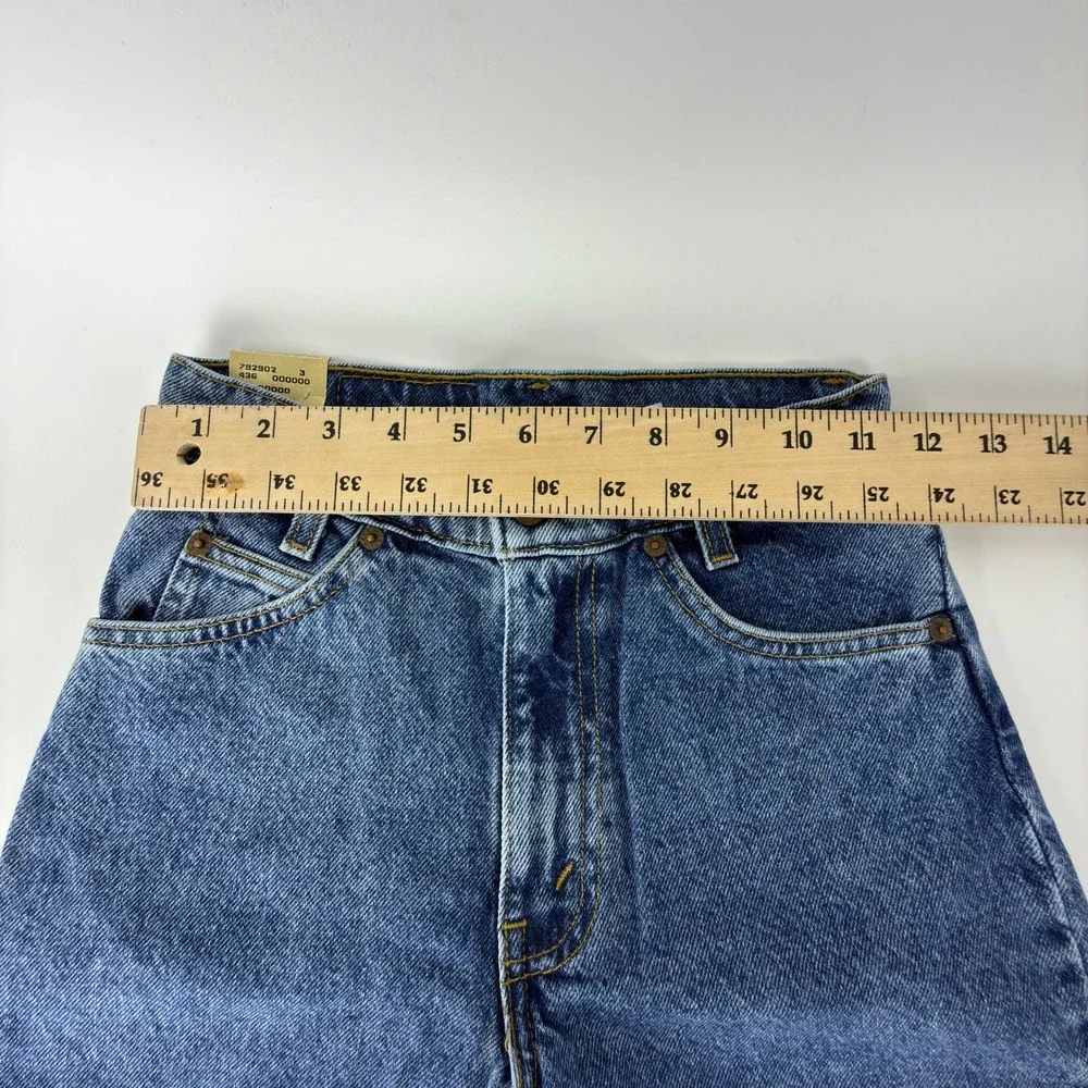 Vintage 90s Levis 550 Relaxed Fit Slim Denim Shorts Kids Size 14 NWT NOS Y2K